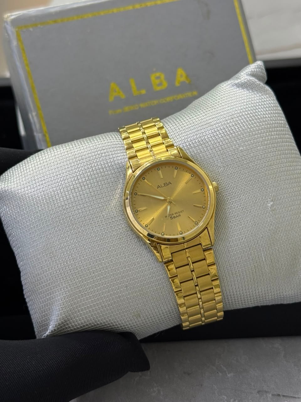 Alba V501-X358 — Gold Plated Unisex Quartz — other view