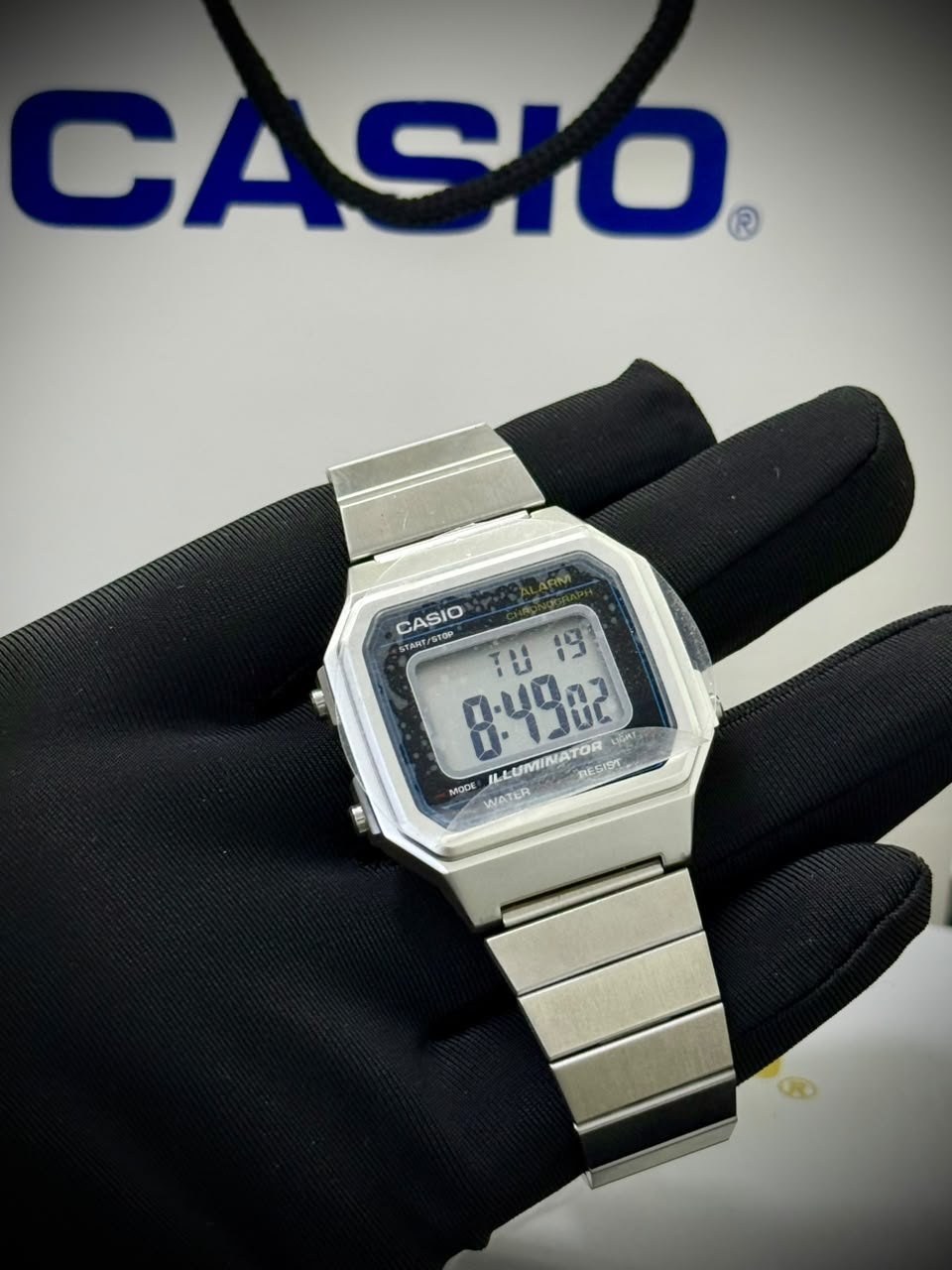 Casio B650WD-1A — Stainless Steel Digital — other view