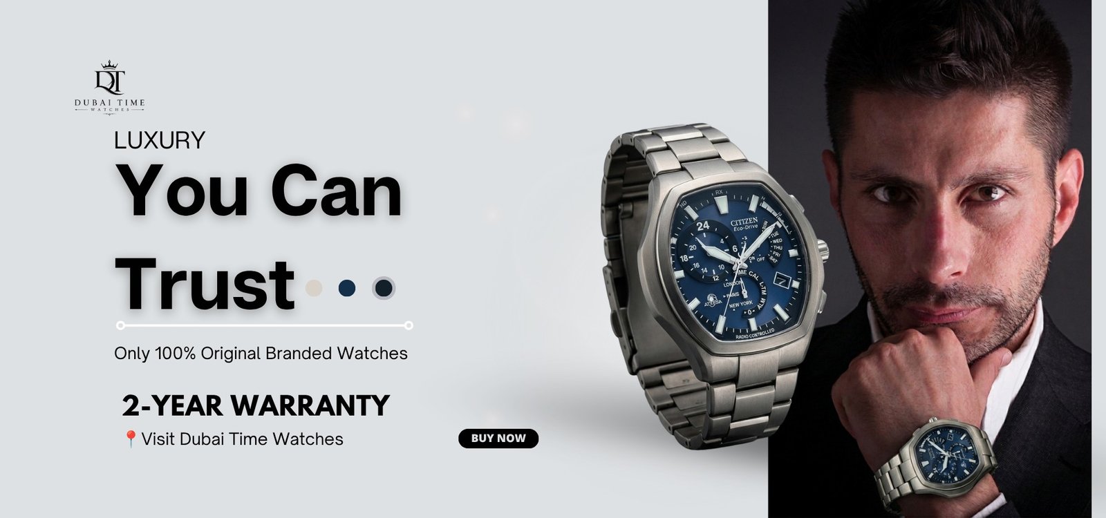 Luxury you can trust — only 100% original branded watches with 2-year warranty