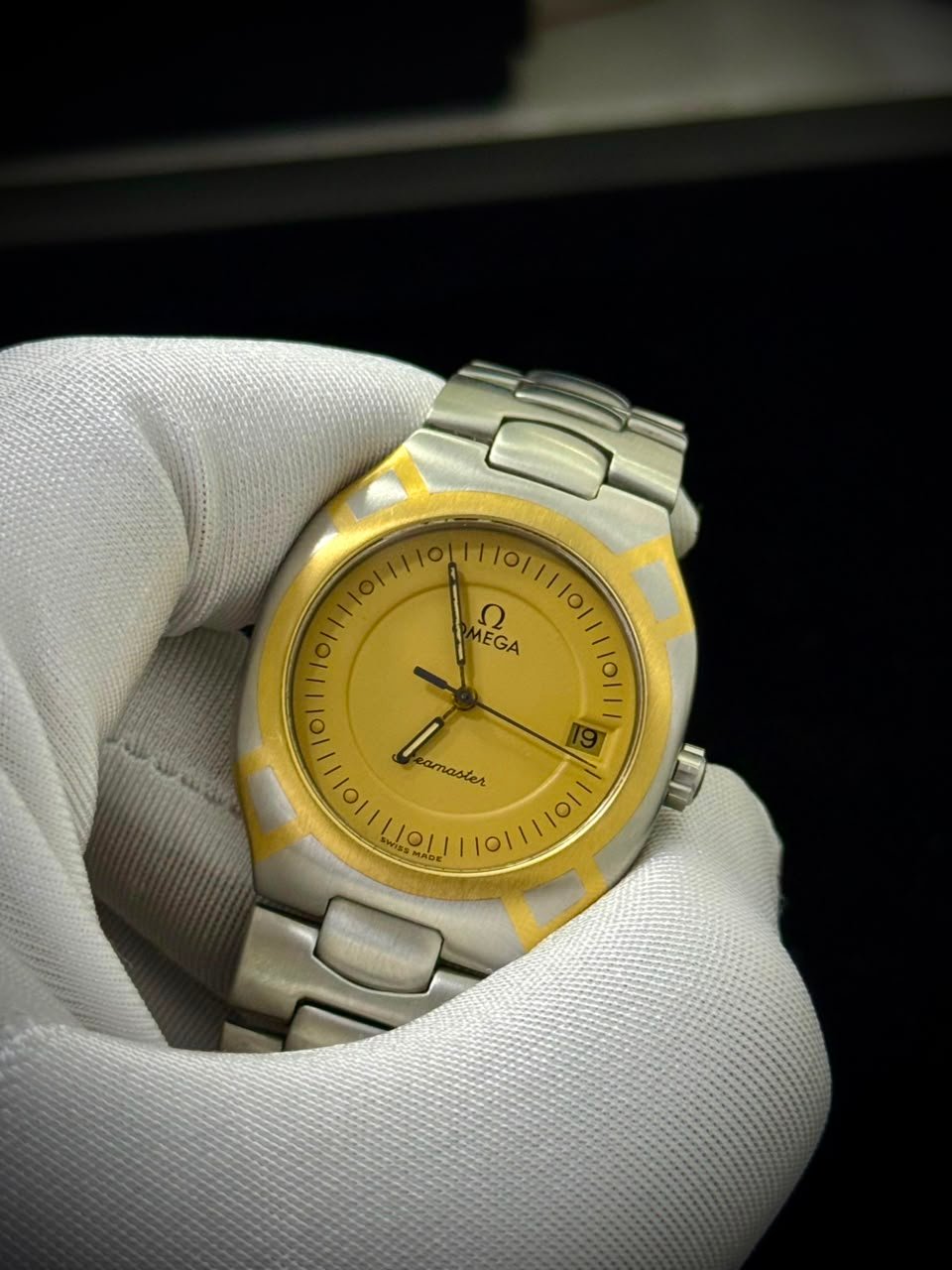 Omega Seamaster — Champagne Dial, Two-Tone