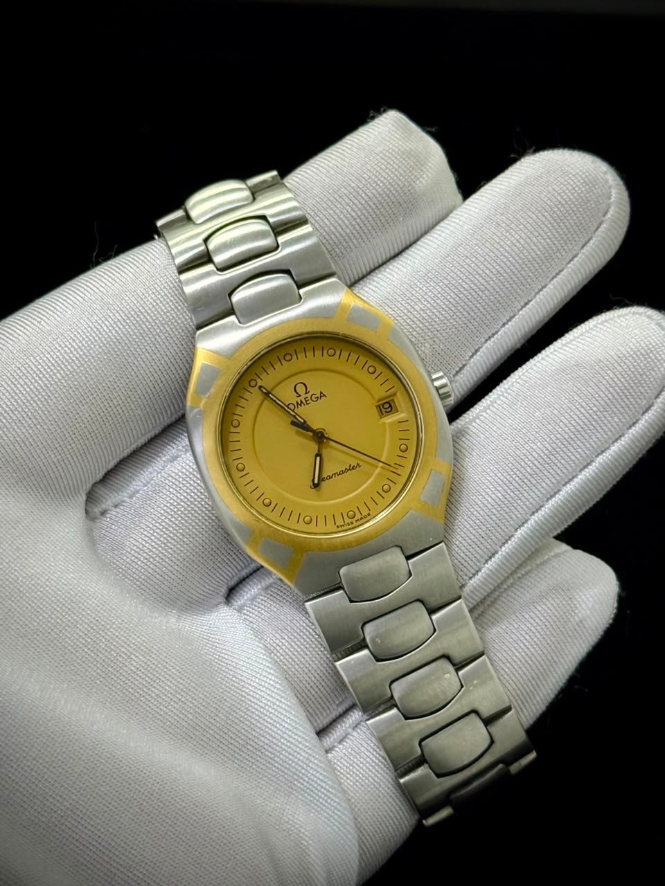 Omega Seamaster — Champagne Dial, Two-Tone — other view