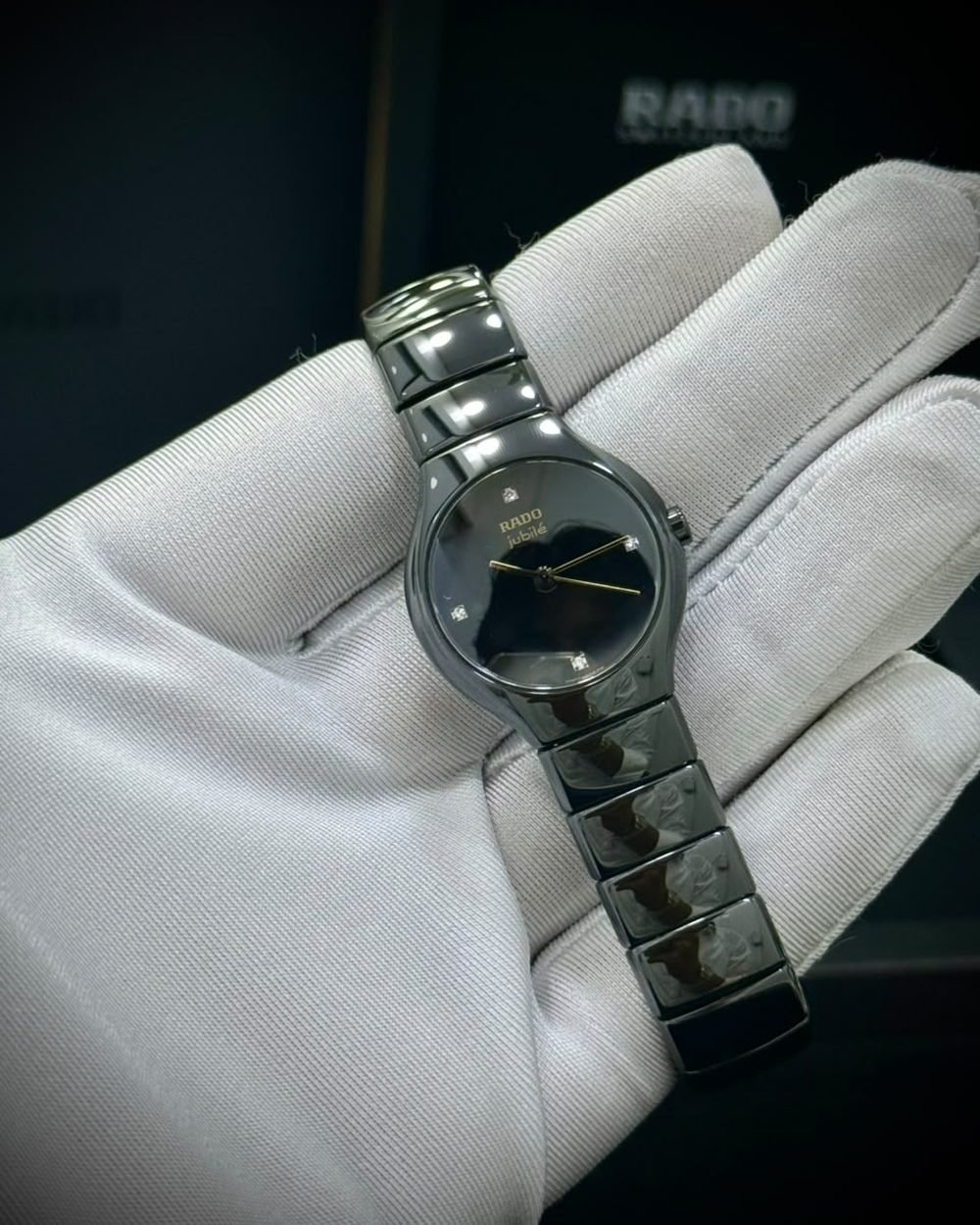 Rado Centrix Jubile — Black Ceramic, Diamond Dial